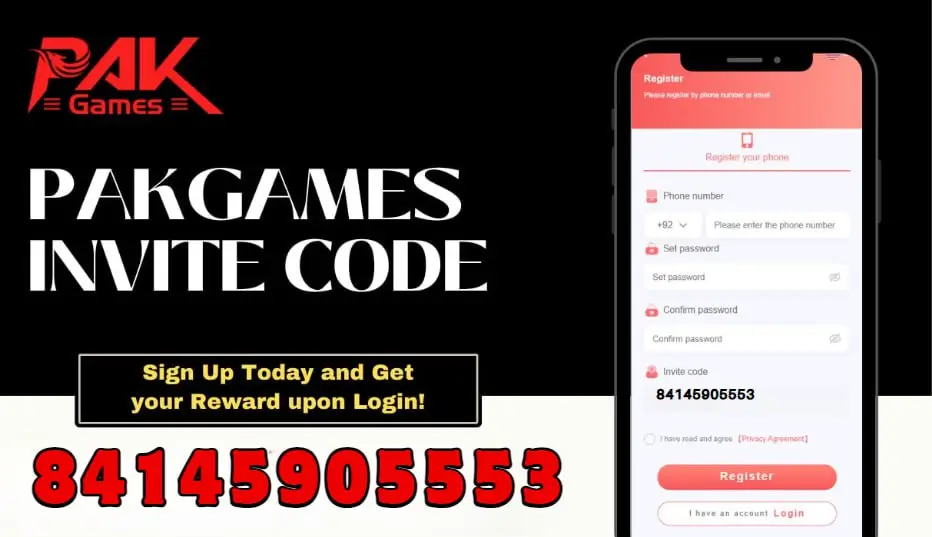 PakGames Invitation Code